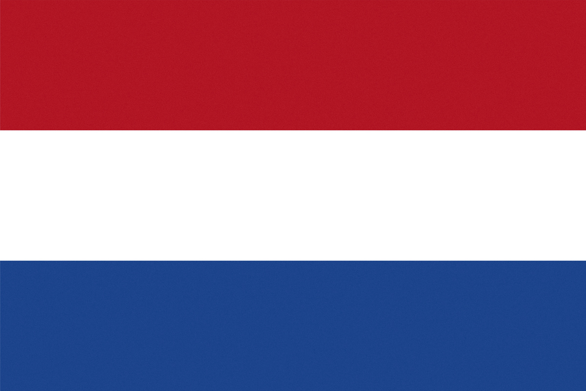 Texturized Dutch Flag of Netherlands