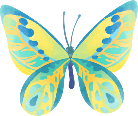 Cartoon illustration. Butterfly